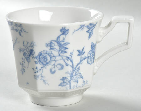 Octagon Blue Rose Flat Cup