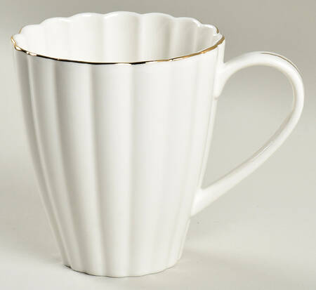 White Gold Shell Mug