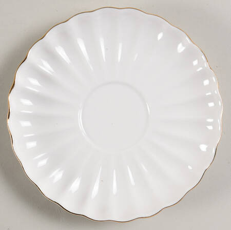 White Gold Shell Saucer