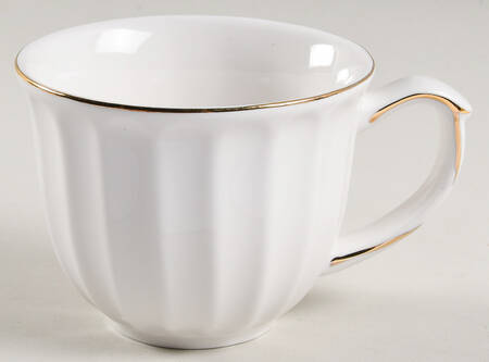 White Gold Shell Flat Cup