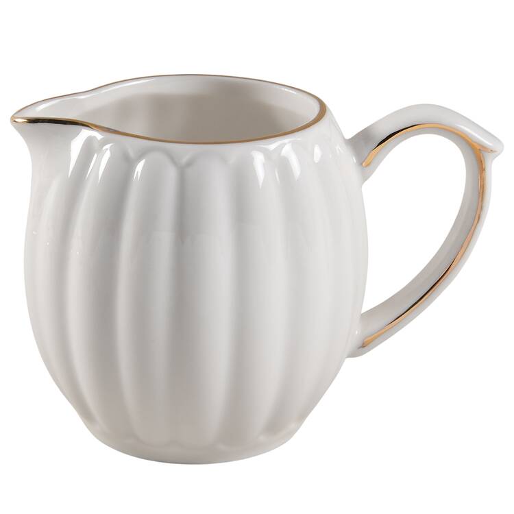 White Gold Shell Creamer