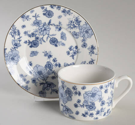 Katie Flat Cup & Saucer Set