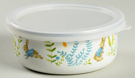 Peter Rabbit Enamel Child's Bowl & Plastic Lid