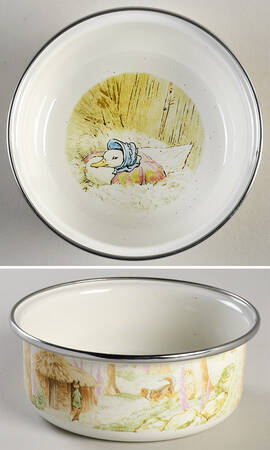 Peter Rabbit Enamel Child's Bowl