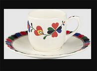 Chance Folle Flat Demitasse Cup & Saucer Set