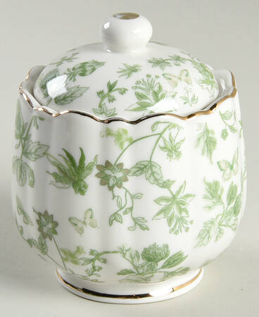 Greeny Garden Sugar Bowl & Lid