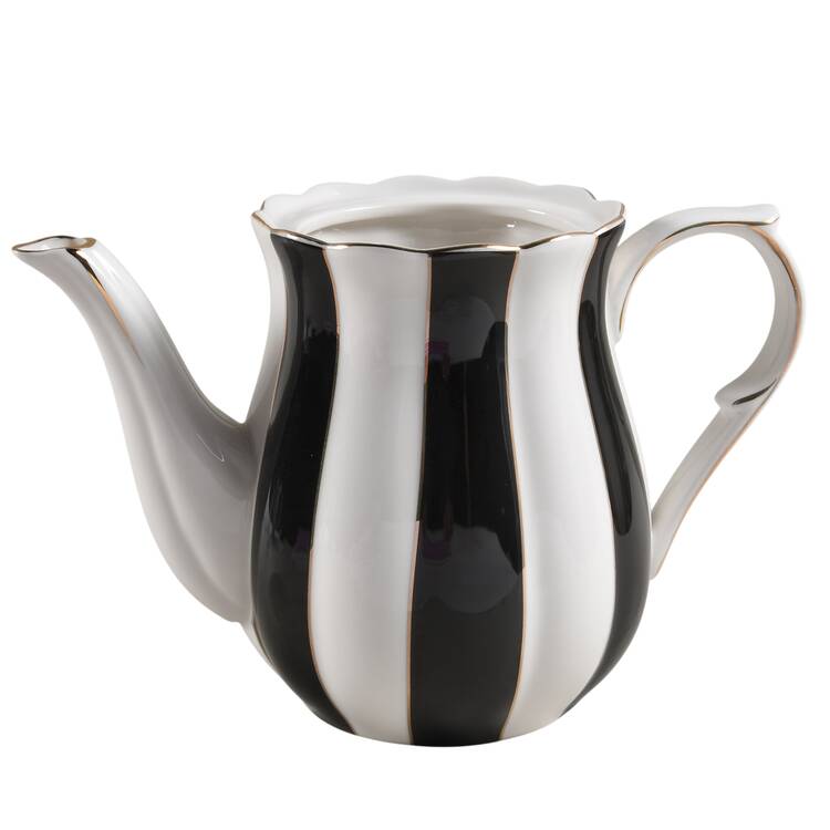 Beetle Stripe Teapot No Lid