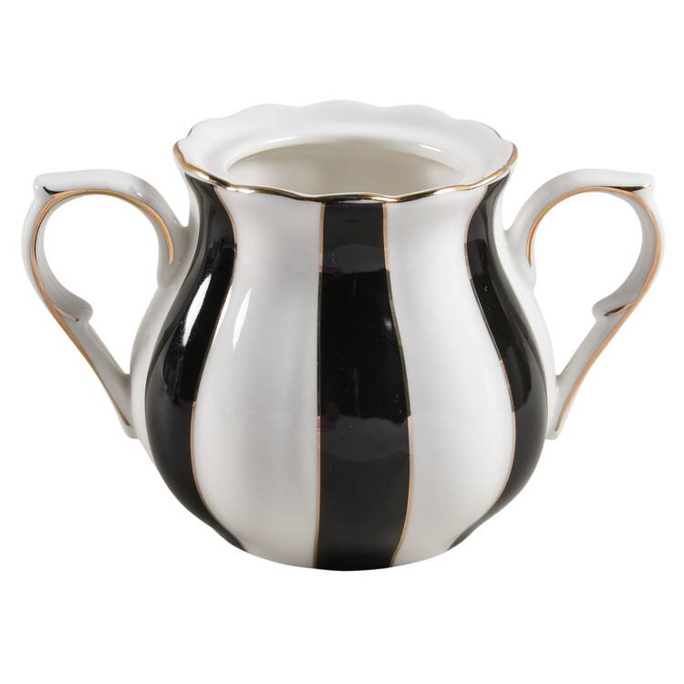 Beetle Stripe Sugar Bowl No Lid