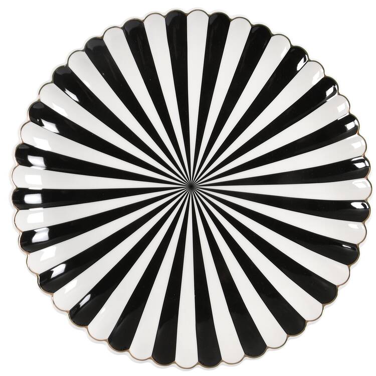 Beetle Stripe 12" Chop Plate (Round Platter)