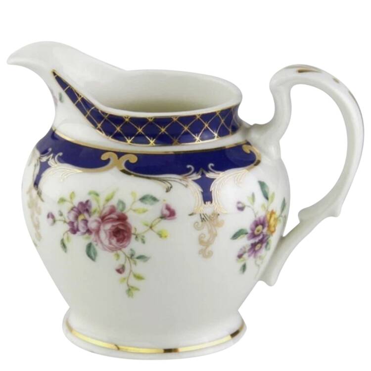 Navy Rose Creamer