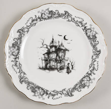 Haunted Rococo Salad Plate