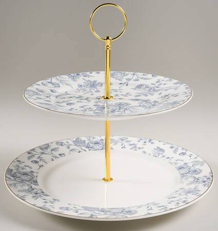 GTW57 2 Tiered Serving Tray (Dinner & Salad Plate)