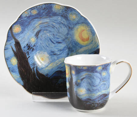 Masters Van Gogh Flat Demitasse Cup & Saucer Set