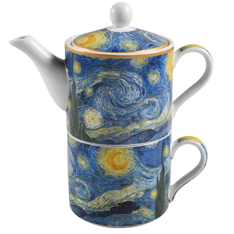 Masters Van Gogh Individual Teapot & Lid with Cup