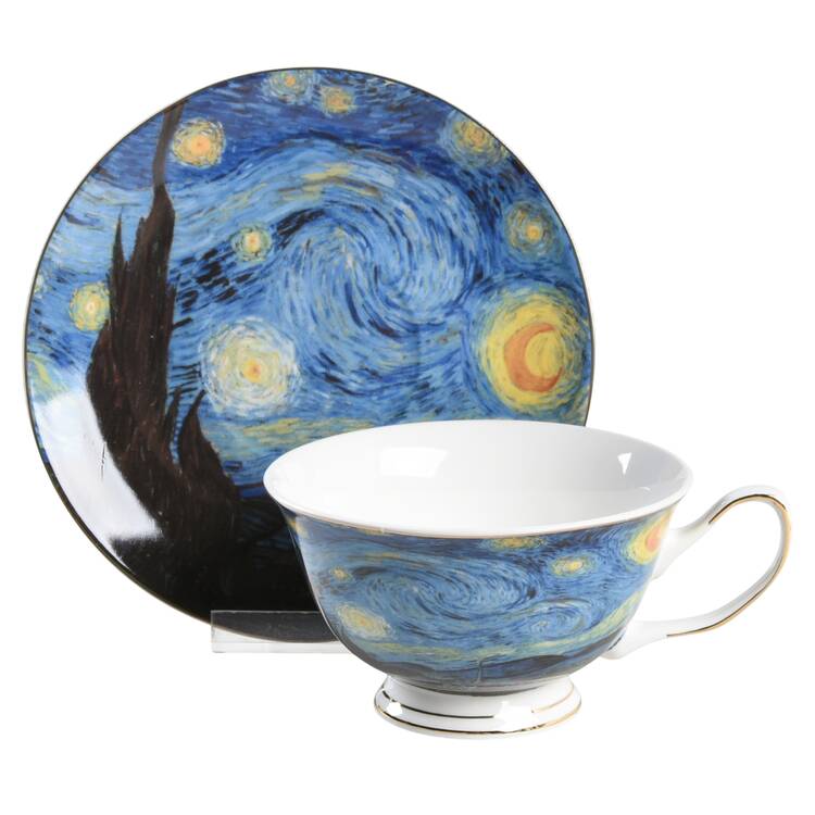 Masters Van Gogh Footed Cup & Saucer Set