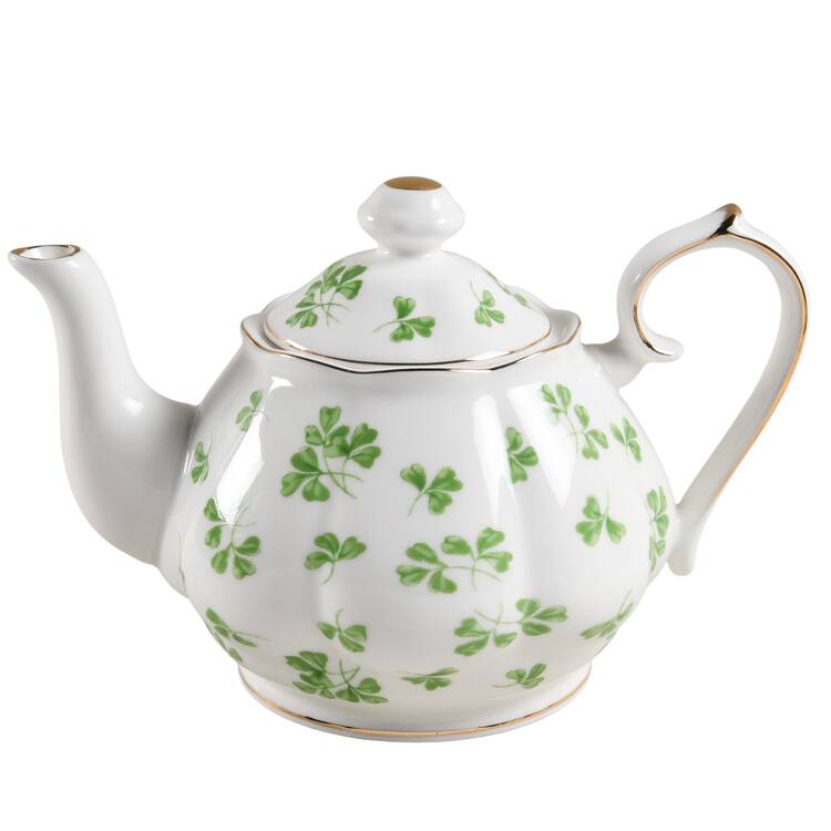 Shamrock Teapot & Lid