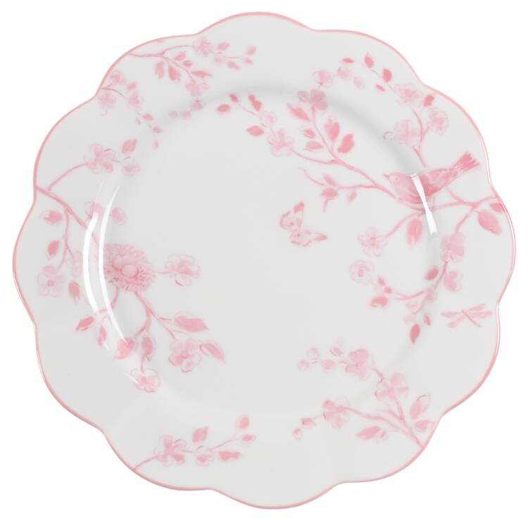 Pink Botanical Birds by Grace's Teaware
