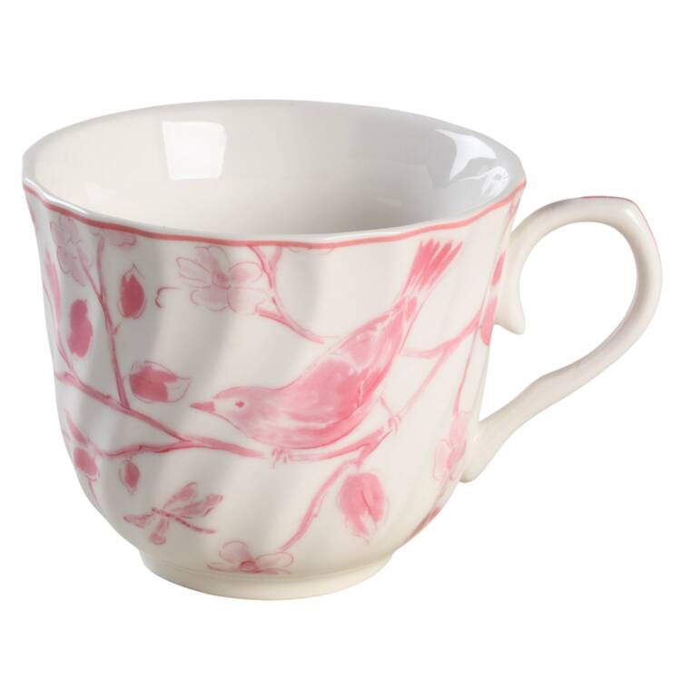 Pink Botanical Birds Snack Cup