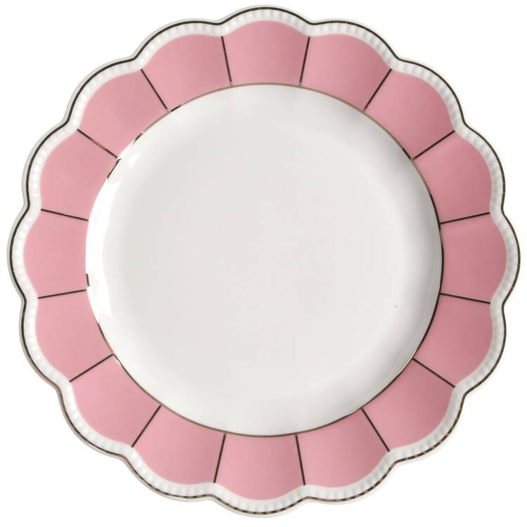 Scallop Pink Salad Plate
