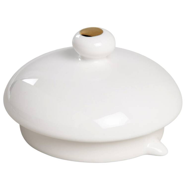 White Gold Vintage Lid for Teapot