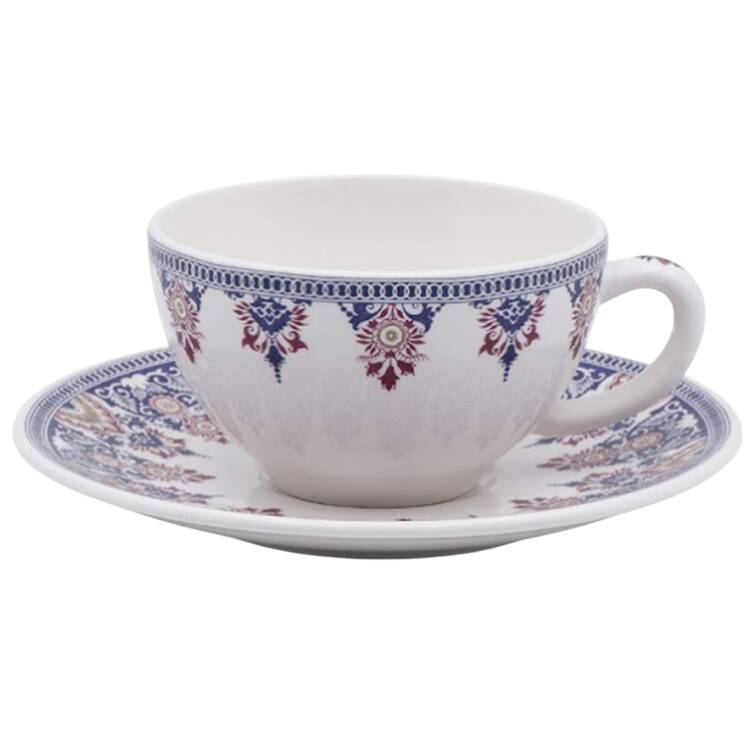 Rouen Or Flat Cup & Saucer Set