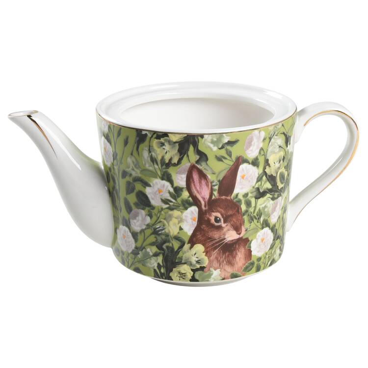 Bunny Green Bloom Teapot No Lid