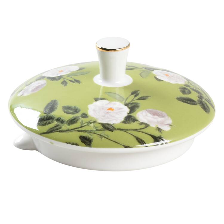 Bunny Green Bloom Lid for Teapot