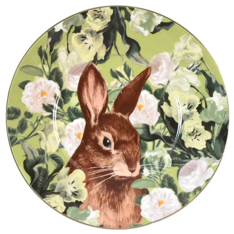 Bunny Green Bloom Saucer
