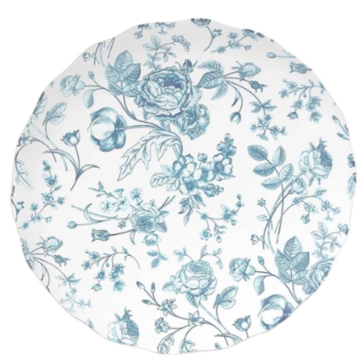 Vintage Bluetiful Floral Salad Plate