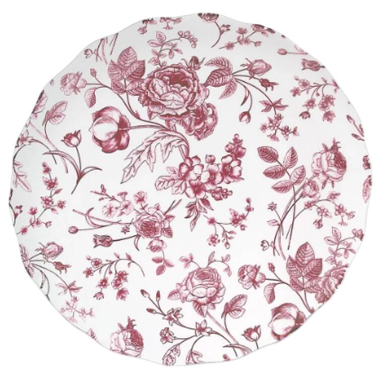 Vintage Bluetiful Floral Salad Plate
