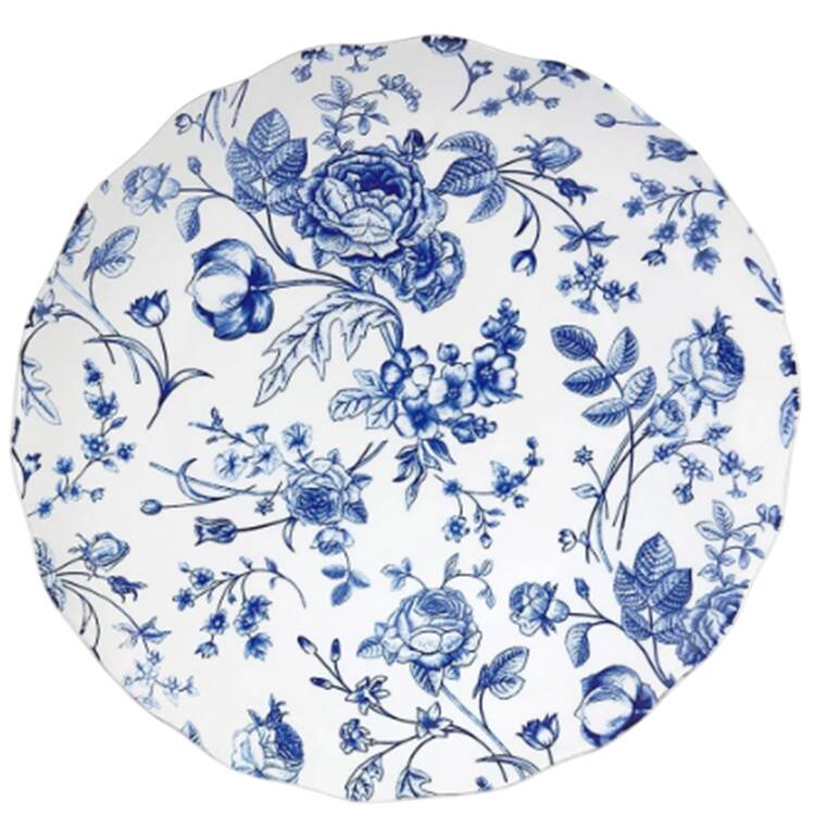 Vintage Bluetiful Floral Salad Plate