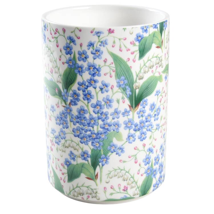 Blue Lily of the Valley Large Canister No Lid