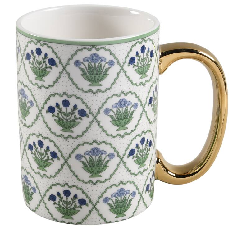 Blue-Green Block Mug