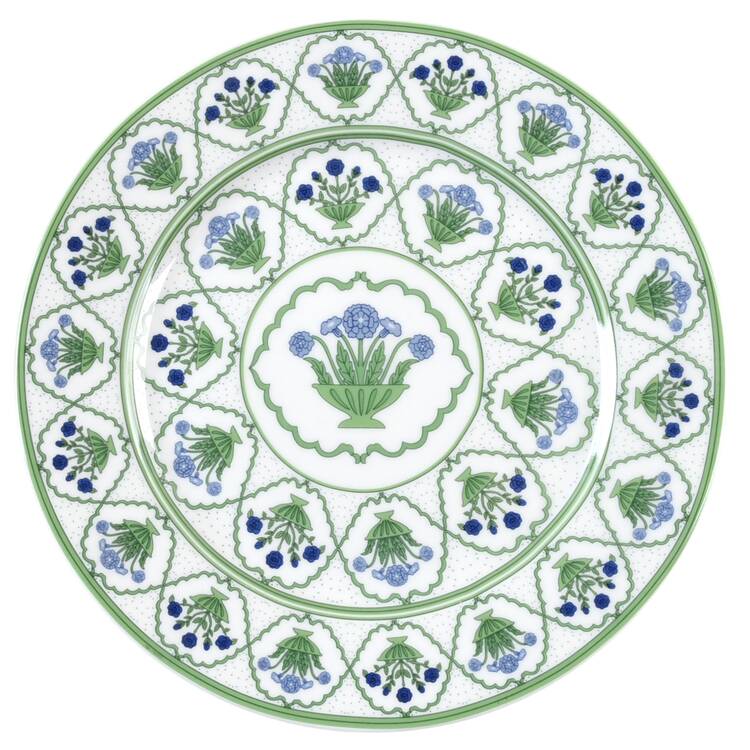 Blue-Green Block Salad Plate