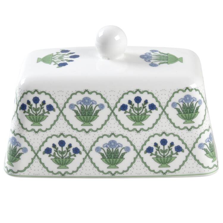 Blue-Green Block Lid for 1/4 Lb Butter