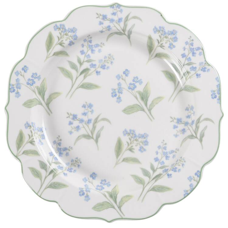 Blue Green Bell Salad Plate