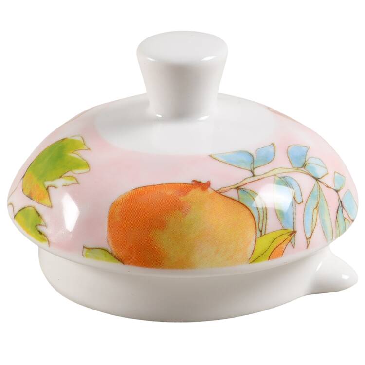 Watercolor Pink Blue Lid for Teapot