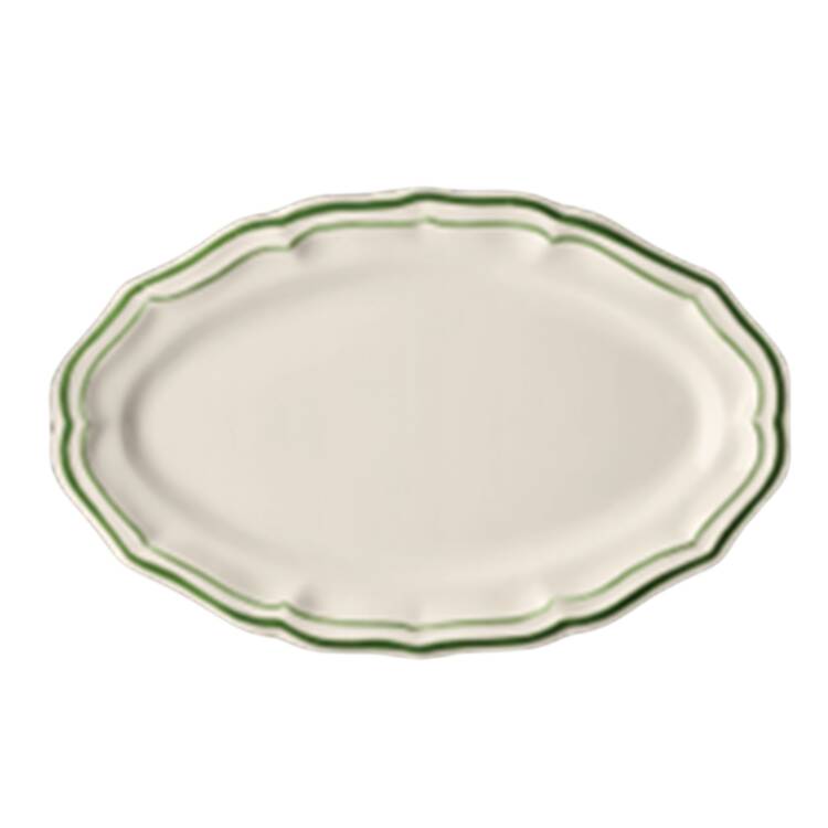 Filet Fougere (Fern Green) 16" Oval Serving Platter