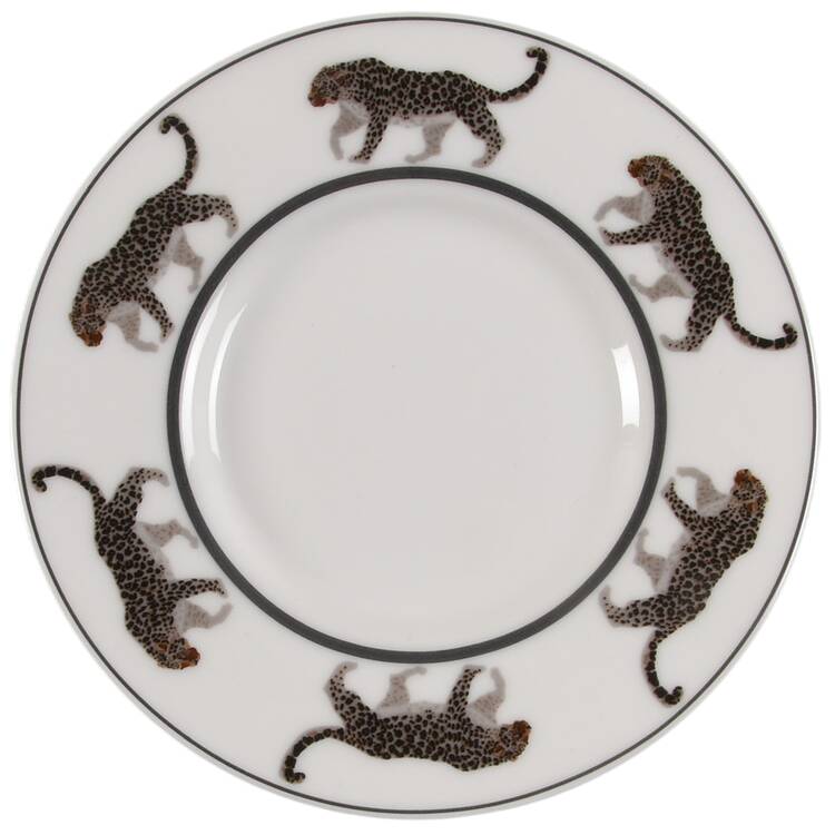 Tropical Black Animal Saucer