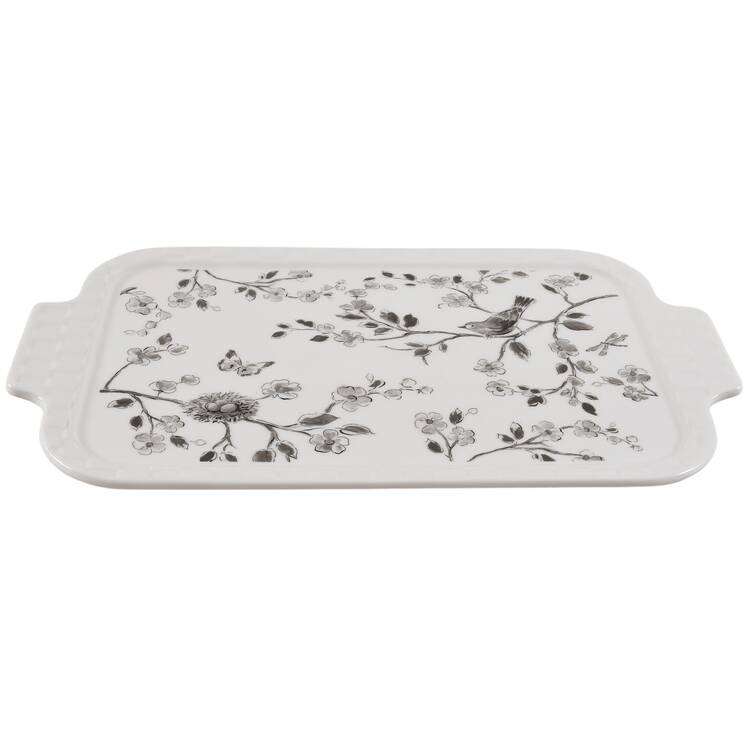 Botanical Birds Lid for Rectangular Baker