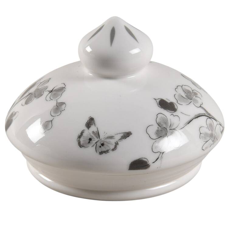 Botanical Birds Lid for Medium Canister