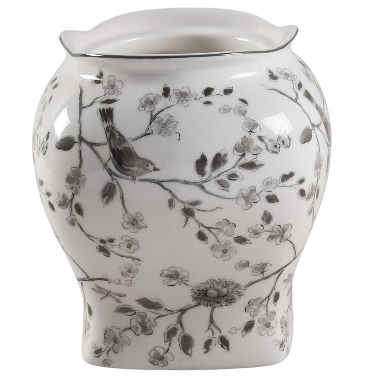 Botanical Birds Large Canister No Lid