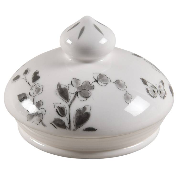 Botanical Birds Lid for Large Canister