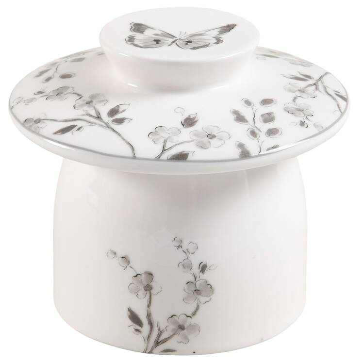 Botanical Birds Lid for Butter Crock