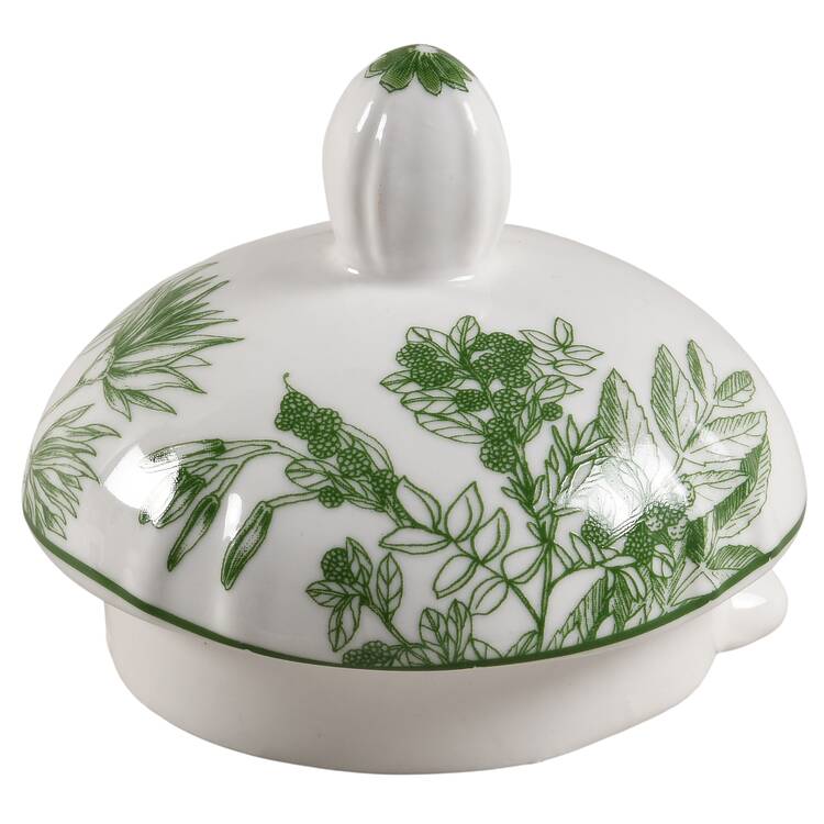 Rococo Green Forest Lid for Teapot