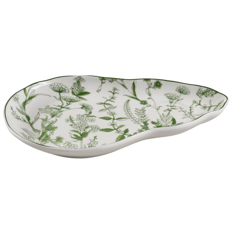 Rococo Green Forest Snack Plate
