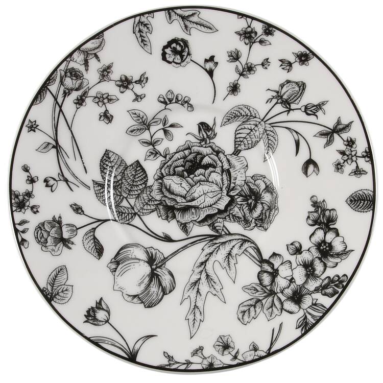 Black Dahlia Saucer for Demitasse Cup