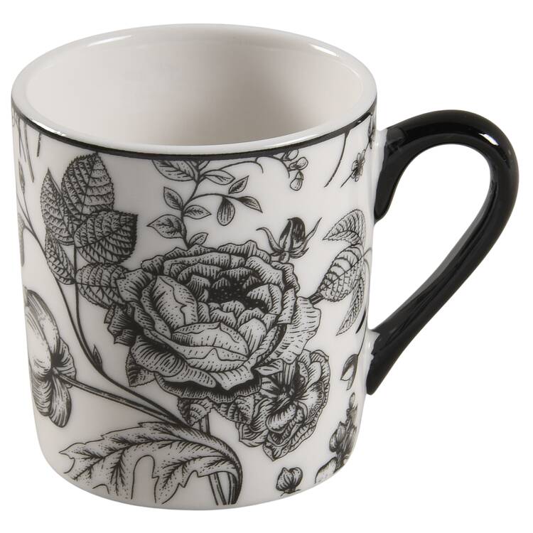 Black Dahlia Flat Demitasse Cup
