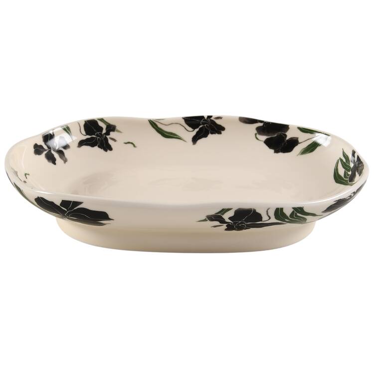 Blue Iris 10" Oval Bowl