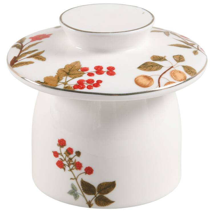 Fall Fruit Toile Lid for Butter Crock